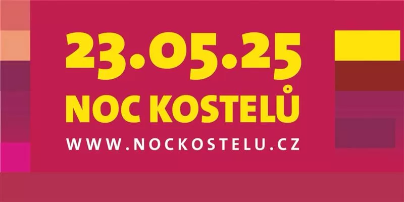 Noc kostelů 2025 se koná 23. 5. Více na webu www.nockostelu.cz