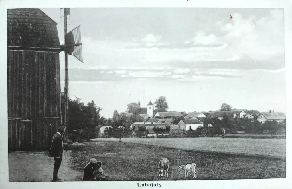 Historická fotografie Lubojat, zdroj: archiv obce