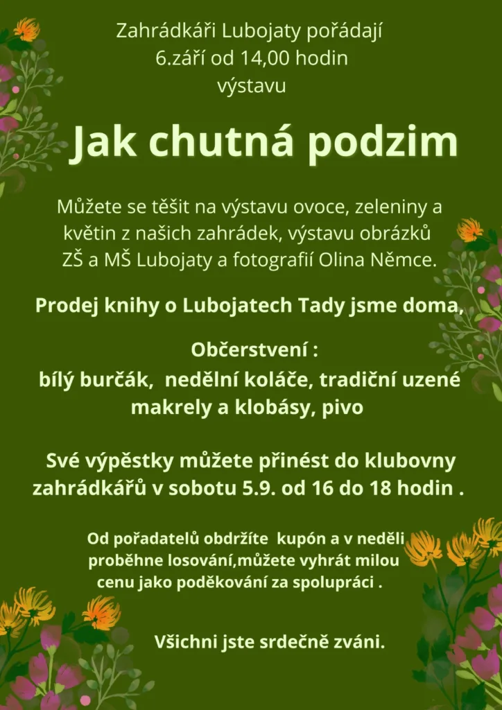 Výstava Jak chutná podzim 2026